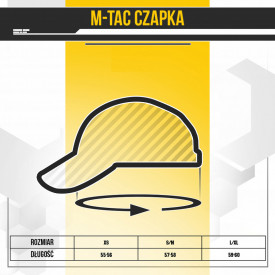 Sapca tactica M-Tac baseball rip stop - Negru