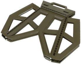 Scaun pliabil pentru camping inaltime 40 cm - Oliv