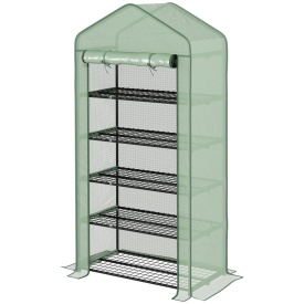 Sera pentru balcon si terasa din otel si PE 193x90x49 cm - Verde