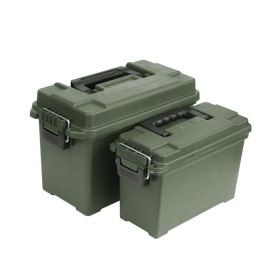 Set 2 cuti de munitie din plastic - Oliv
