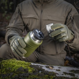 Termos M-Tac de 750 ml cu lingura pliabila - Oliv