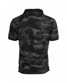 Tricou polo prespalat - Dark camo