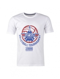Tricou Top Gun - Alb