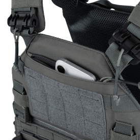 Vesta tactica Cordura QR plate carrier laser‑cut - Gri