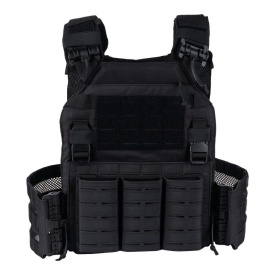 Vesta tactica Cordura QR plate carrier laser‑cut - Negru
