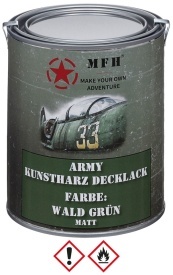 Vopsea militara mata cutie 1 l - Forest Green