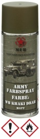 Vopsea militara mata spray 400 ml - WH Kaki Drab