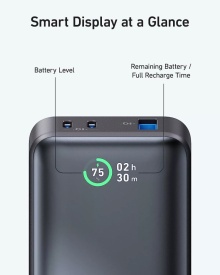 Baterie externa Anker 533 PowerCore 10,000mAh 30W, Power IQ 3.0, Power Delivery, 2x USB-C, 1x USB-A, Black