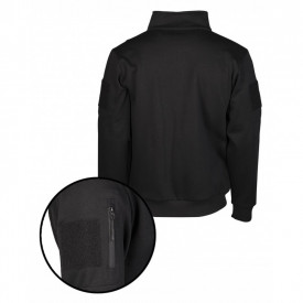 Bluza tactica cu fermoar - Negru