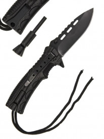 Briceag cu paracord si firestarter
