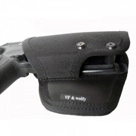 Butterfly holster cu retentie