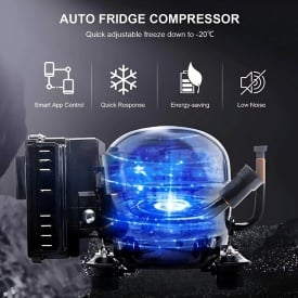 Frigider auto cu compresor smart cooler 75L , 12/24V , cu display LCD si bluetooth