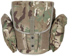 Geanta britanica GB pentru masca de gaze like new - MTP camo