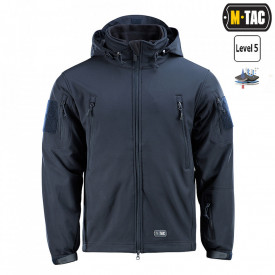 Jacheta Soft shell cu fleece - Albastru