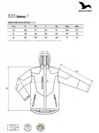 Jacheta softshell pentru barbati NANO 531 - Rosu