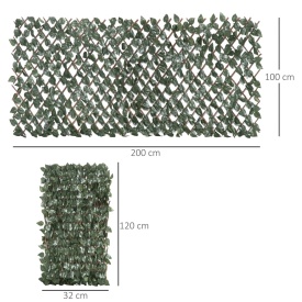 Panouri cu plante artificiale de perete 8 piese - Verde