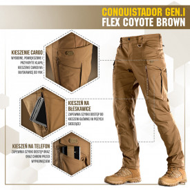 Pantaloni Conquistador Gen I Flex - Coyote