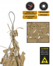 Plasa camuflaj Shade Sail 5 x 5m - Coyote