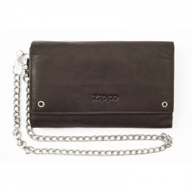 Portofel Zippo Moto Piele - Maro