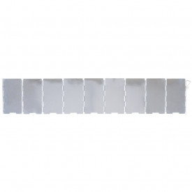 Protectie pliabila anti vant din aluminiu cca. 65 x 13 cm - 9 lamele