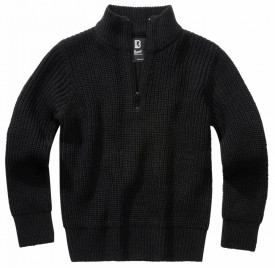 Pulover marine troyer copii Brandit - Negru