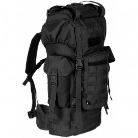 Rucsac BW Combat MOLLE 65 l cu tija de aluminiu - Negru
