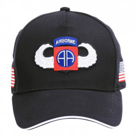 Sapca Baseball 82nd Airborne WWII 3D - Negru