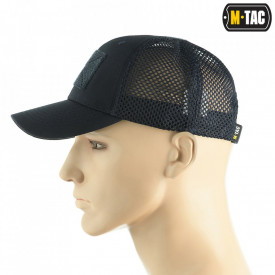 Sapca tactica M-Tac baseball cu velcro si plasa - Navy