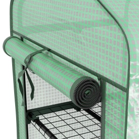 Sera pentru balcon si terasa din otel si PE 69 x 49 x 130cm - Verde