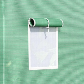 Sera tip tunel de gradina structura din otel 4,5x2x2 m - Verde
