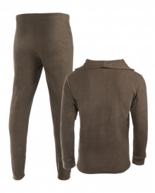 Set polartec cu guler - Oliv