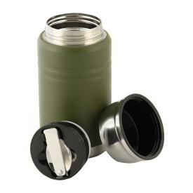 Termos M-Tac de 750 ml cu lingura pliabila - Oliv