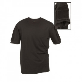 Tricou tactic cu patch-uri - Negru