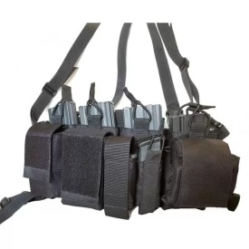 Vesta mini Chest Rig - Negru