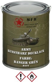 Vopsea militara mata cutie 1 l - Ranger Green