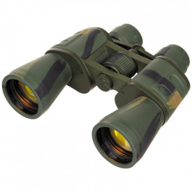 Binoclu pliabil 10x50 cu lentile portocalii - Woodland