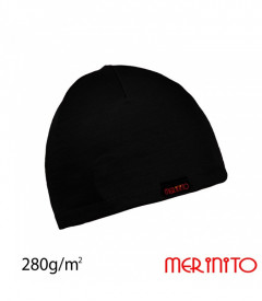 Caciula copii Merinito 100% lana merinos - Negru