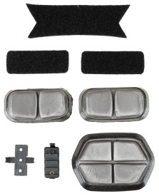 Casca US FAST pentru parasutisti cu sine laterale din plastic ABS - Negru
