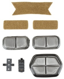 Casca US FAST pentru parasutisti cu sine laterale din plastic ABS - Coyote