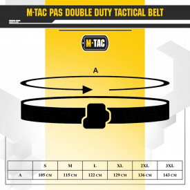 Centura tactica Hex Double Duty - Negru