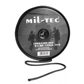 Cordelina Commando 5mm Rola 70m - Negru