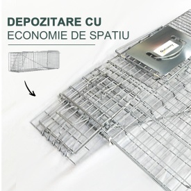 Cusca capcana pentru animale 93 x 31 x 34,5 cm