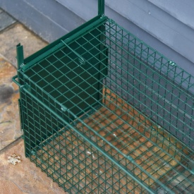 Cusca capcana pentru animale cu usa dubla 100x25x28 cm - Verde