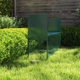 Cusca capcana pentru animale cu usa dubla 100x25x28 cm - Verde