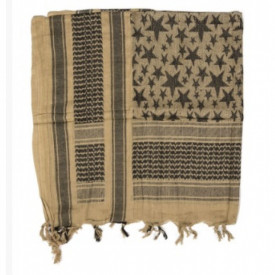 Esarfa shemagh cu stele - Coyote negru