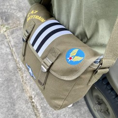 Geanta de umar canvas C47 skytrain D-Day - Oliv
