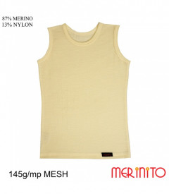 Maiou copii Merinito Mesh 83% lana merinos 17% nylon - Bej
