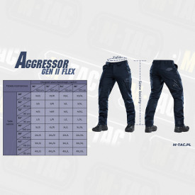 Pantaloni Aggressor Gen II Flex - Albastru