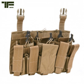 Port triplu incarcator fast attach M4/AK - Coyote