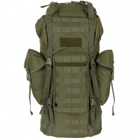 Rucsac BW Combat MOLLE 65 l cu tija de aluminiu - Oliv